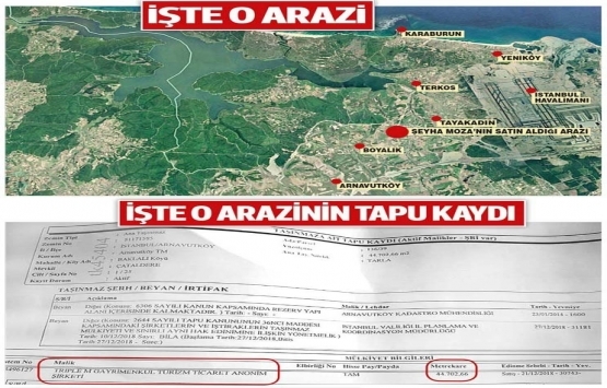 Katar Emiri’nin annesi Kanal İstanbul güzergahında 44 dönüm arazi aldı!