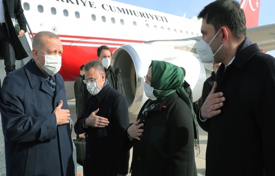 Cumhurbaşkanı Recep Tayyip Erdoğan Elazığ deprem konutlarını inceledi!