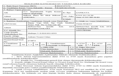 TOKİ den Başay İnşaat a 1 yıl ihale yasağı!