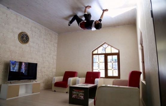 Konya daki iki katlı ters villaya yoğun ilgi!