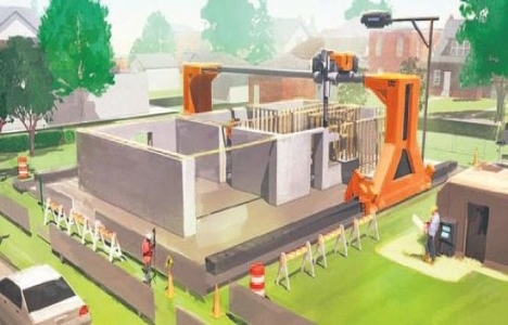 Doka Kalıp 3D yazıcı ile konut üretecek!