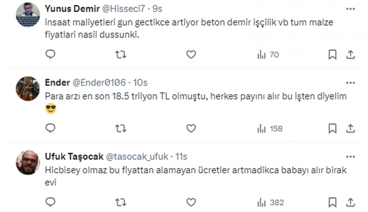Faizler inerse konut fiyatları ne olur? Vatandaşlar yorumladı!