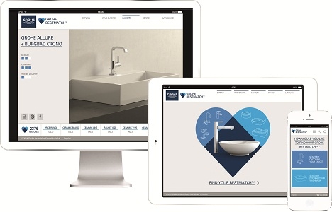 Grohe, BestMatch uygulamasıyla çevrimiçi konfigüratör sağlıyor!