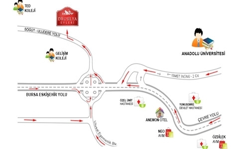 Drusilya Evleri Eskişehir fiyat!