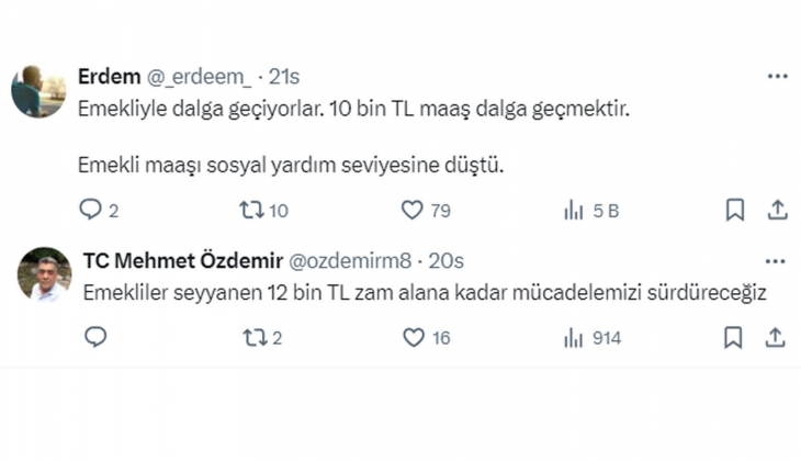 Cumhurbaşkanı Erdoğan dan emekli çıkışı: Seyyanen zam yok, bize destek olun!