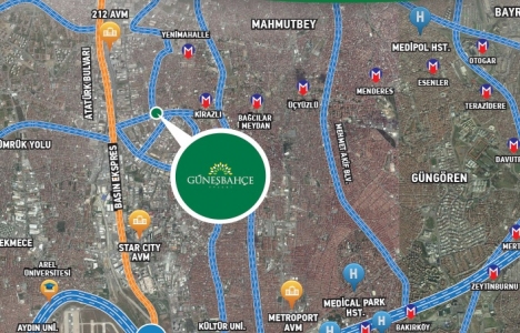 Güneşbahçe projesinde 580 bin TL den başlayan fiyatlarla!