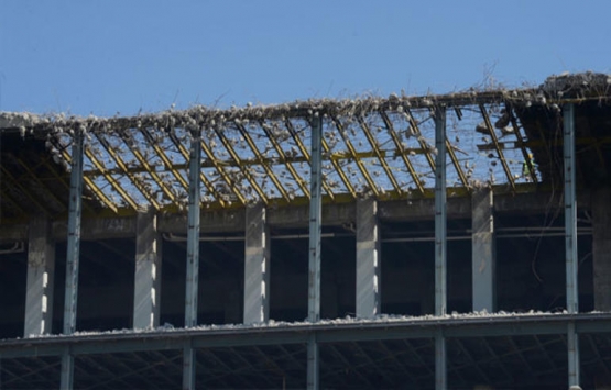 AKM de yıkım havadan görüntülendi!