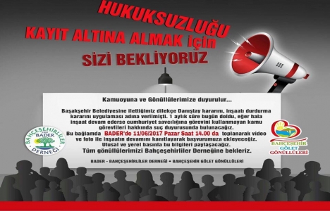 Bahçeşehir Göleti için yeni hamle!