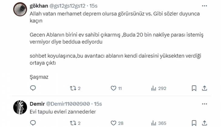 Sosyal medyada Gaspçı kiracı krizi: Ev sahipleri gaspçı kiracıların ortak özelliklerini yazdı! 