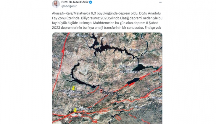 Malatya 6 büyüklüğünde sallandı, deprem uzmanı Prof. Dr. Naci Görür açıkladı: 2020 Elazığ, 6 Şubat depremleri sonrası...
