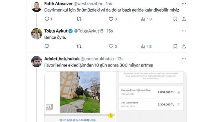 Son 1 senede gayrimenkul yatırımcıları yüzde 14,7 zarar etti! Peki borsada son durum ne?