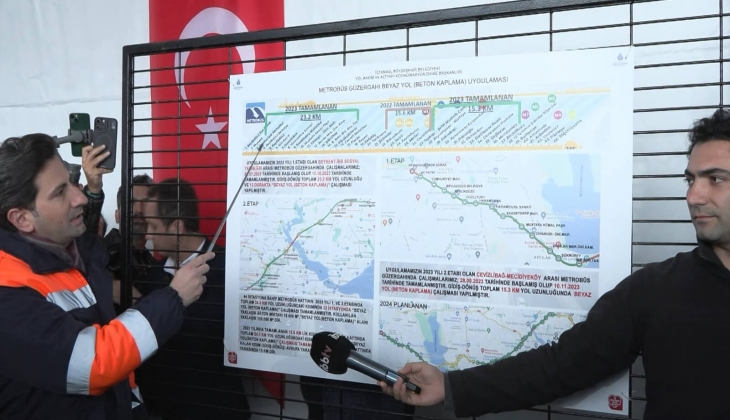 İstanbul Büyükşehir Belediye Başkanı Ekrem İmamoğlu dan metrobüs yolu açıklaması! 2024 yılında tamamlanacak!