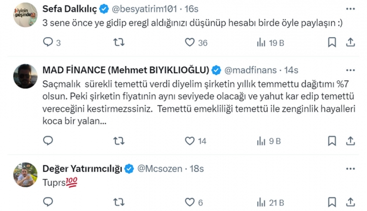 3.5 milyon TL ile ev alınırsa yıllık 180 bin kira, Tüpraş hissesi alınırsa yıllık 199 bin 950 TL getiri gelir!