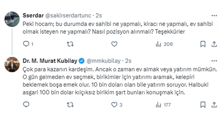 Yatırım aracı olarak 1 yıl sonra kira ve konut fiyatları dengelenecek!