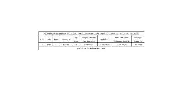 Erzurum da 33 milyon TL ye satılık arsa!