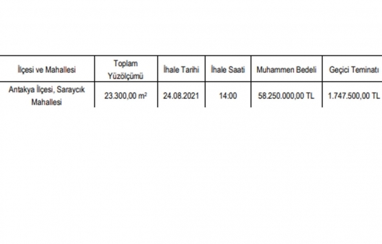 Hatay Antakya da 58.2 milyon TL ye satılık gayrimenkul!