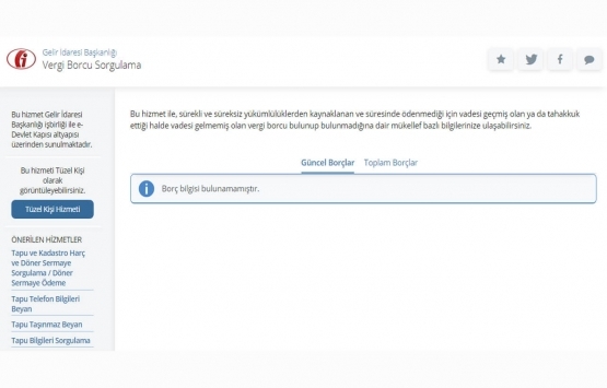 Değerli konut vergisi sorgulama e-Devlet!