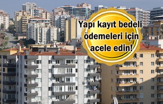 İmar barışı ödemeleri için son hafta!