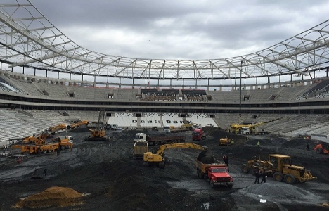 Vodafone Arena nın kaba inşaatında sona gelindi!