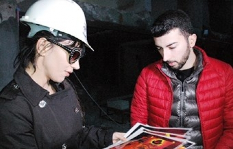 Hande Yener Bodrum'daki mekanının inşaatını inceledi!