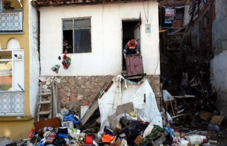 Tokat'ta çöp evde yangın çıktı!