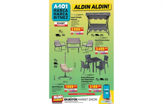 A101 10 Mart 2022 kataloğu! Büyük fırsat: Çamaşır Makinesi 3.499 TL!