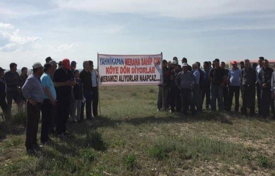Eskişehir'de meraları kiraya verilen mahalleli tepkili! 