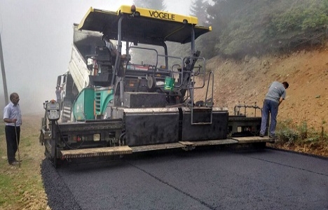 Trabzon'a 8 bin 600 ton asfalt!