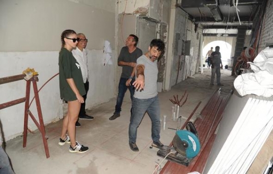 Şeyma Subaşı, Bebek te açacağı kafenin inşaatını teftiş etti!