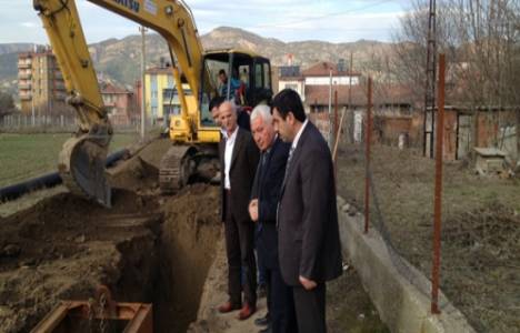 İller Bankası Kapusuz'daki alt yapı çalışmalarını inceledi!