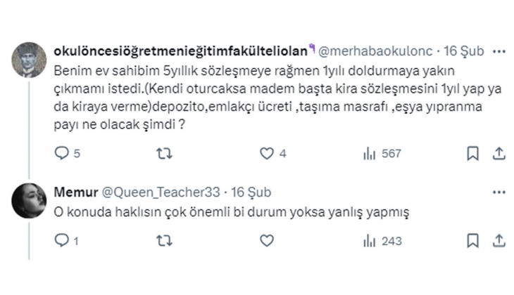 Ev sahiplerinden tahliye talebi: 5 nci yılda konut sahibi evine geçebilmeli!