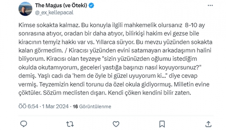 Sosyal medyada kira krizi tam gaz: Kiralarda yüzde 25 zam sınırı kalkarsa çok kişi evsiz kalır, sokakta kalır!