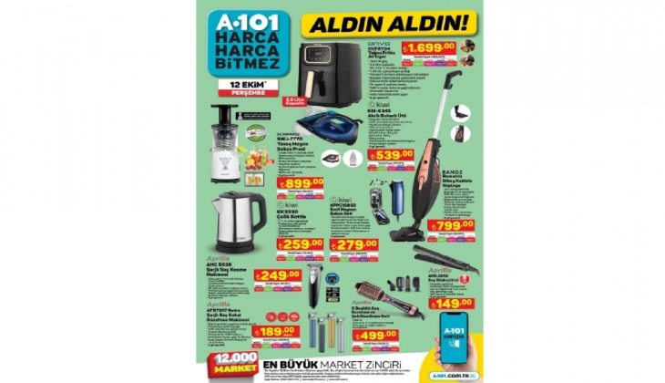 A101 de 5 tanesi 49.50 TL’ye düştü, İşte o indirimli ürünler!