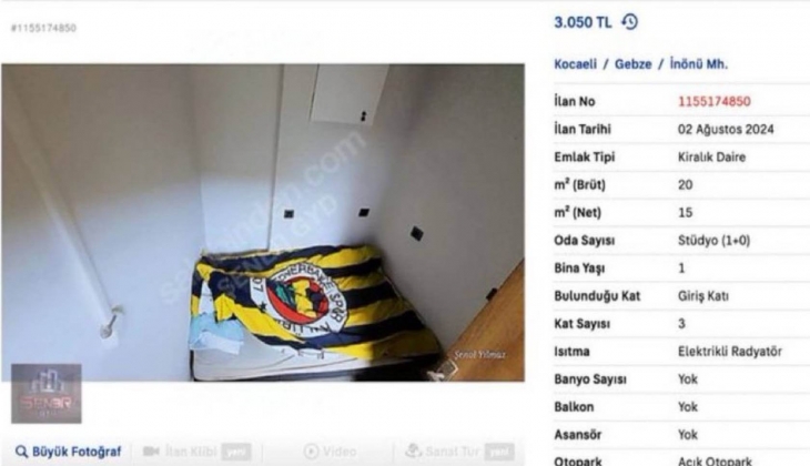 Emlak ilanları şaşırtmaya devam ediyor! 'Uyku odası' başlığı ile 3050 TL'ye kiralık ilan verildi!