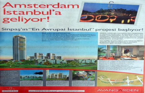 2006 yılında Sinpaş Avangarden satışa sunulmuş!