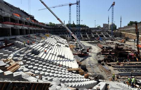 Vodafone Arena inşaatından son durum fotoğrafları!