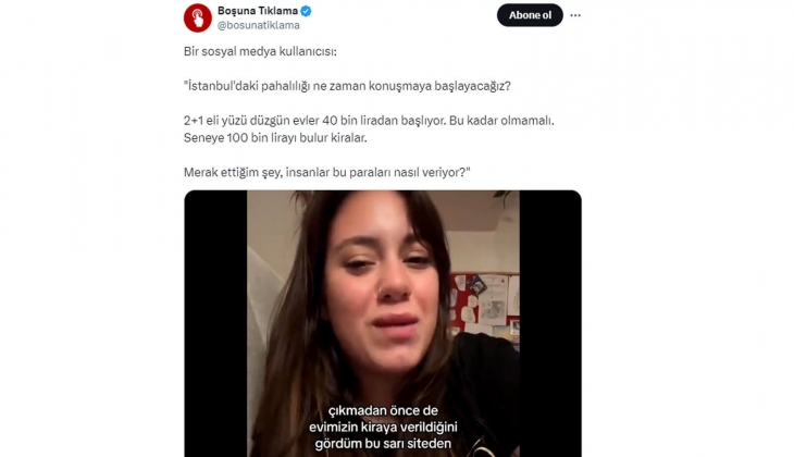 2+1 eli yüzü düzgün evlerin kirası 40 bin TL den başlıyor! İstanbul un pahalılığına isyan!