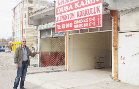 Kayseri Kocasinan'da dükkan yıkımlarına tepki!