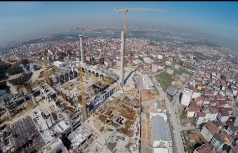  Çamlıca Camii hızla yükseliyor!