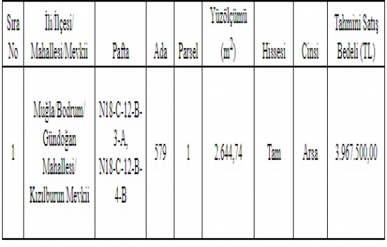 Bodrum Gündoğan da 3.9 milyon TL ye satılık arsa!