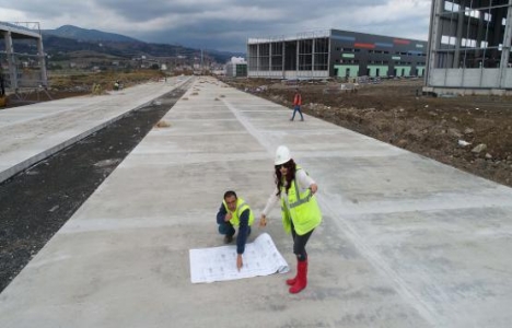 Samsun Lojistik Köy şantiyesinde 300 kişi çalışıyor!