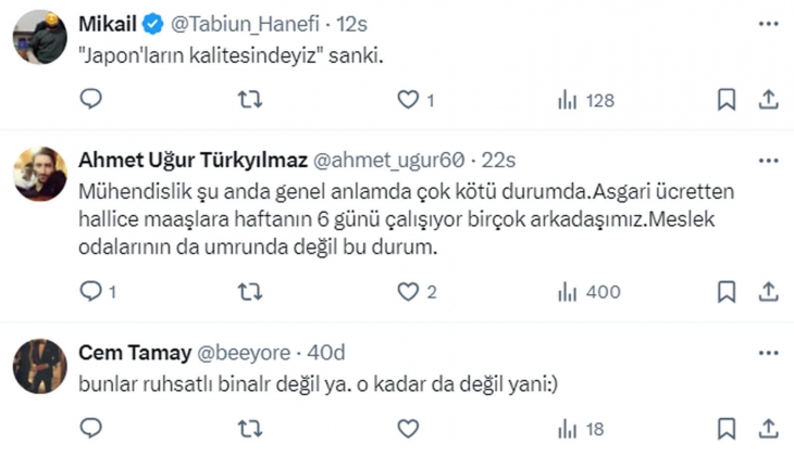 İnşaat mühendislerinden maaş tepkisi: İnşaatta Nijer kalitesine dönersiniz!