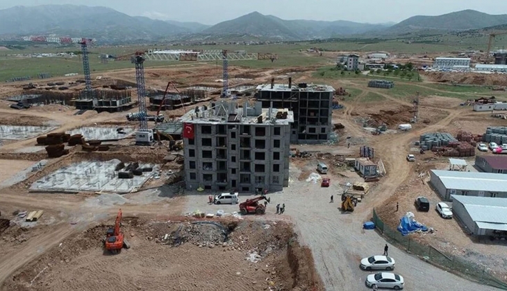 Malatya Yeşilyurt taki afet konutları yükseliyor!