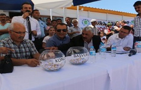 Niğde Kemerhisar'da TOKİ kuraları çekildi!