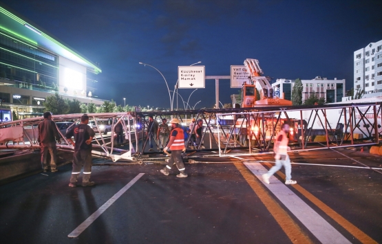 AKM-Kızılay metro inşaatında vinç kazası!