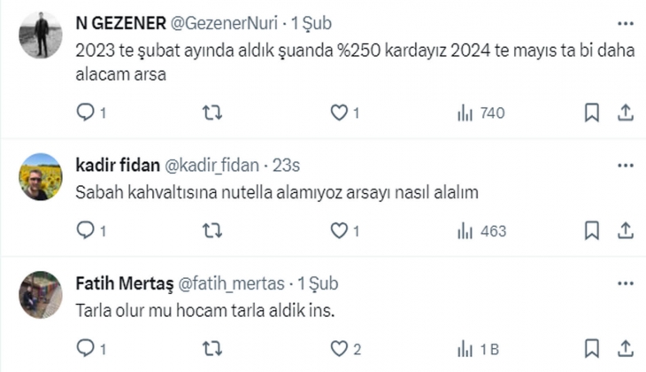 Vatandaşlar arsa yatırımı yapıyor mu? Bu fiyatlardan alınmaz diyen de oldu, iyi kazandırdı diyen de!