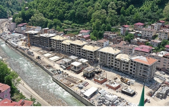 Giresun Dereli deki konutların yapımı tamamlandı!