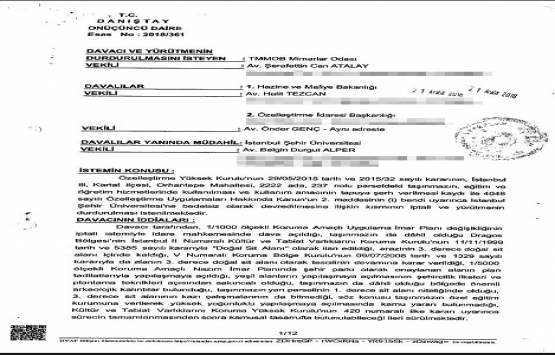 İstanbul Şehir Üniversitesi’ne usulsüz şekilde bedelsiz arazi tahsis edilmiş!