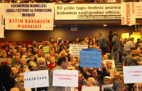 Mahalleler Birliği Şişli'de kentsel dönüşümü eleştirdi!