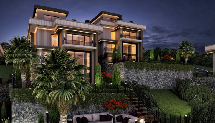 Başiskele Bahçem Bahçecik’te 40 milyon TL’ye deniz manzaralı 6 oda 2 salon villalar!